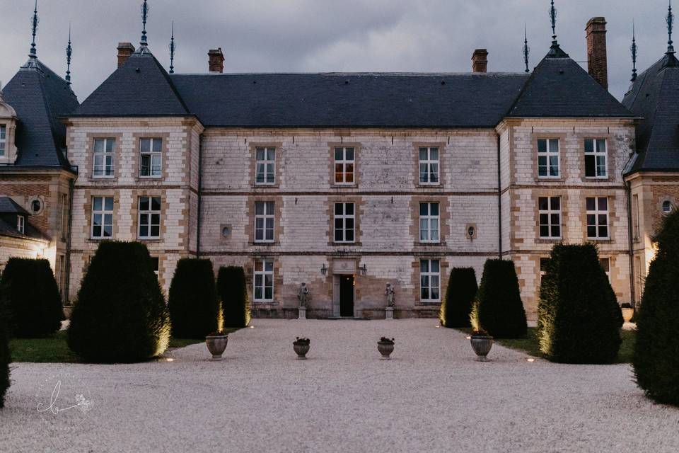 Château le soir