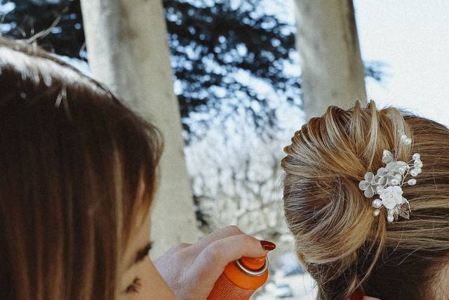 Coiffure de mariée élégante ré