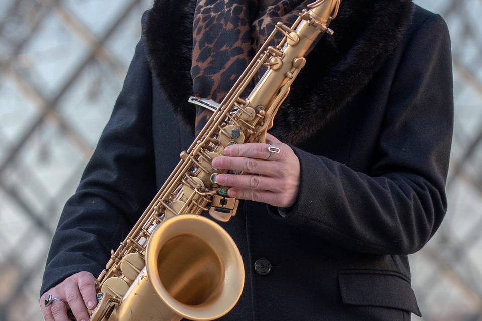 Saxophoniste à Paris