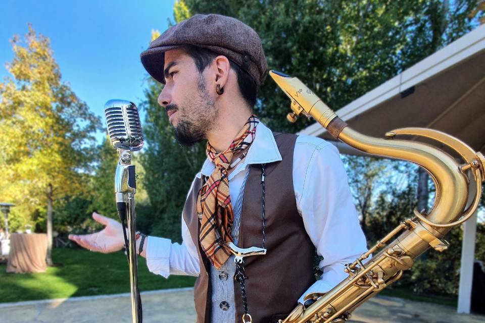 Chanteur saxophoniste mariage