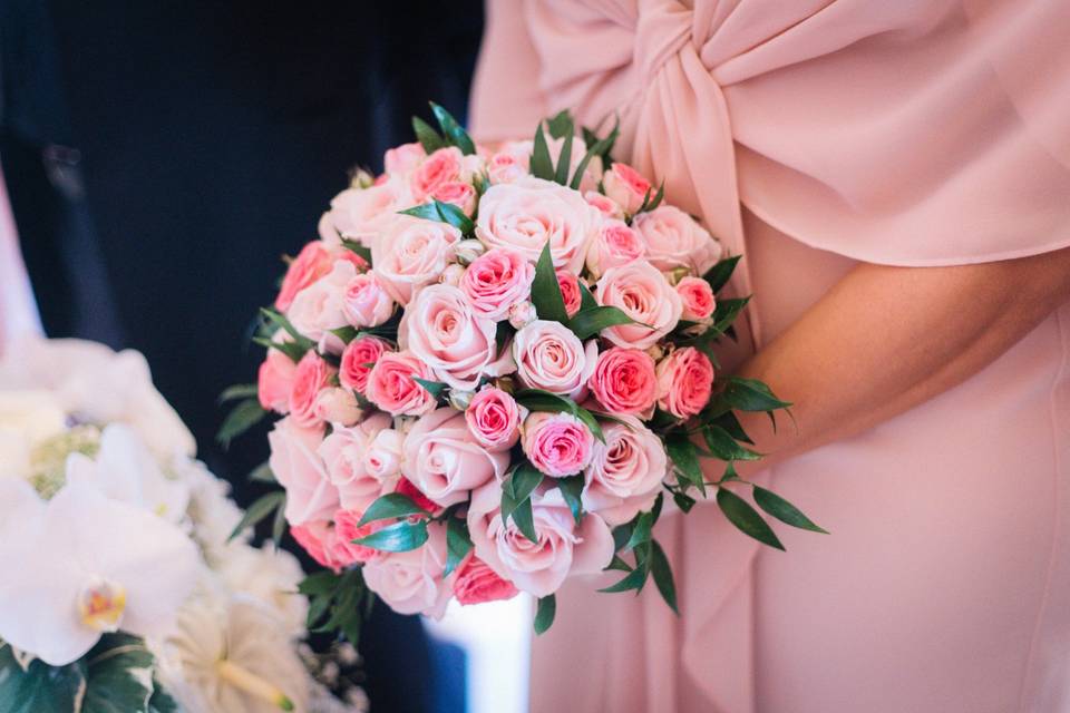 Bouquet de mariée rond