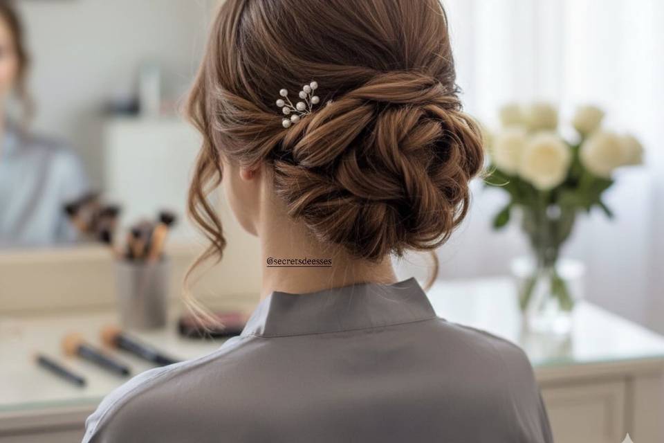Coiffure chignon mariée