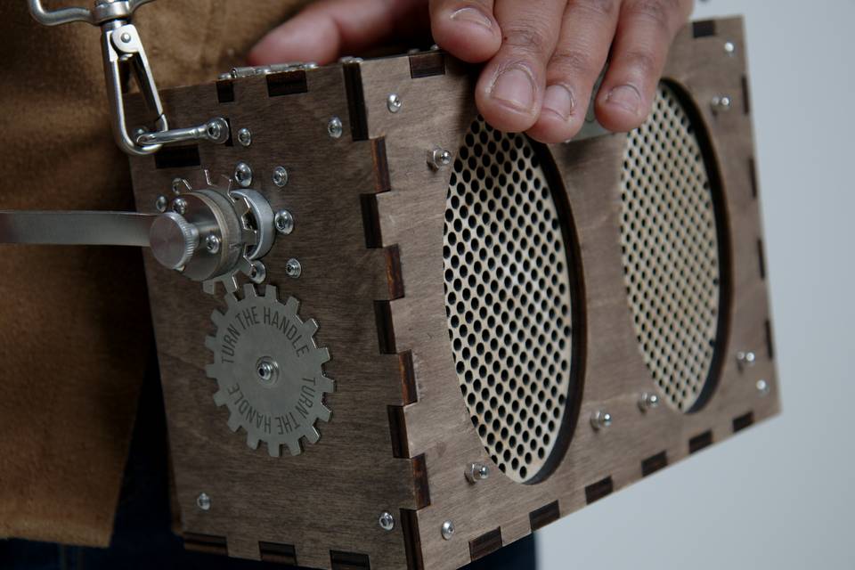 Une manivelle mécanique