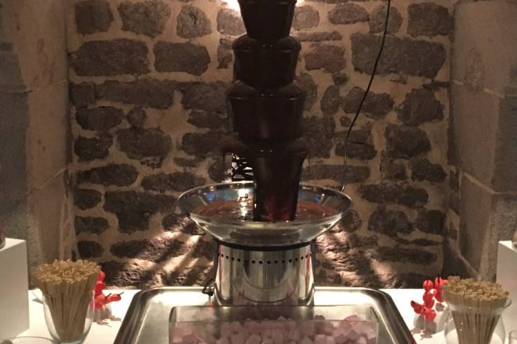 Gourmande fontaine de chocolat