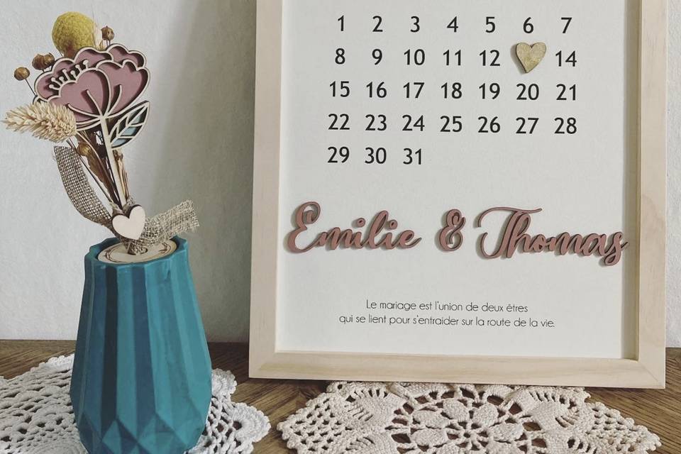 Calendrier Mariage
