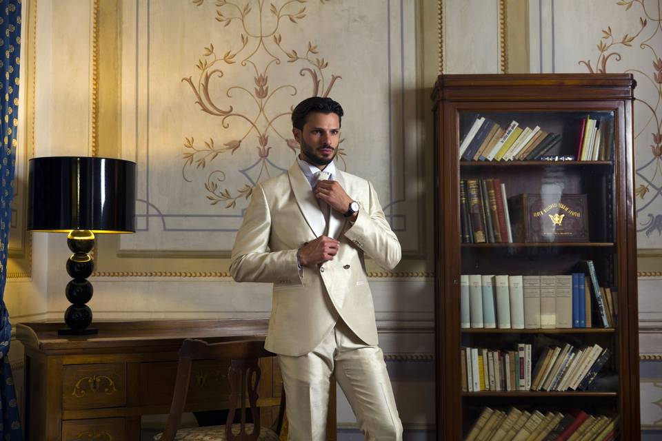 Costume Blanc Style Napoléon