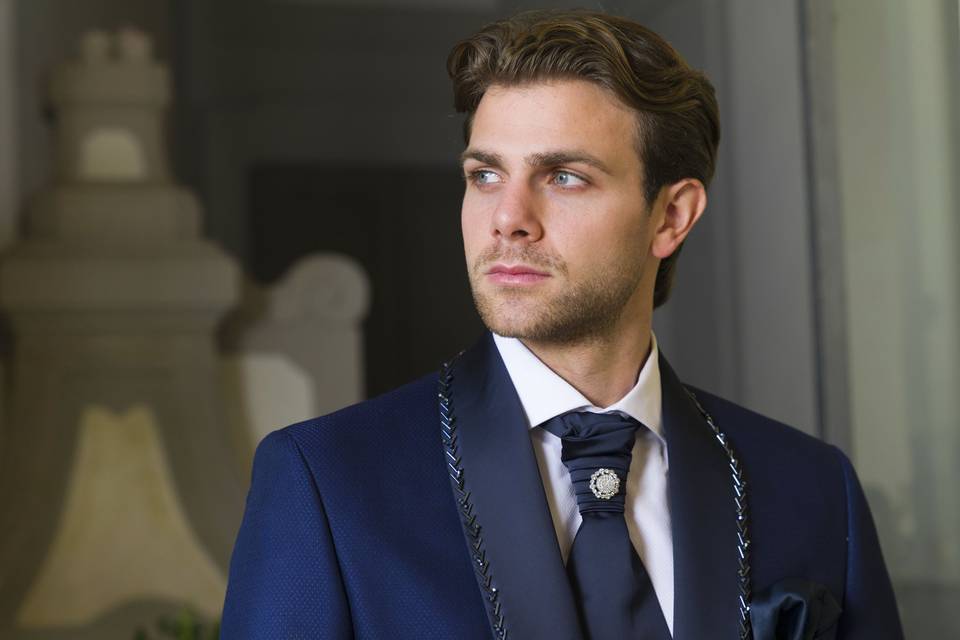 Costumes de Mariage Bleu Nuit