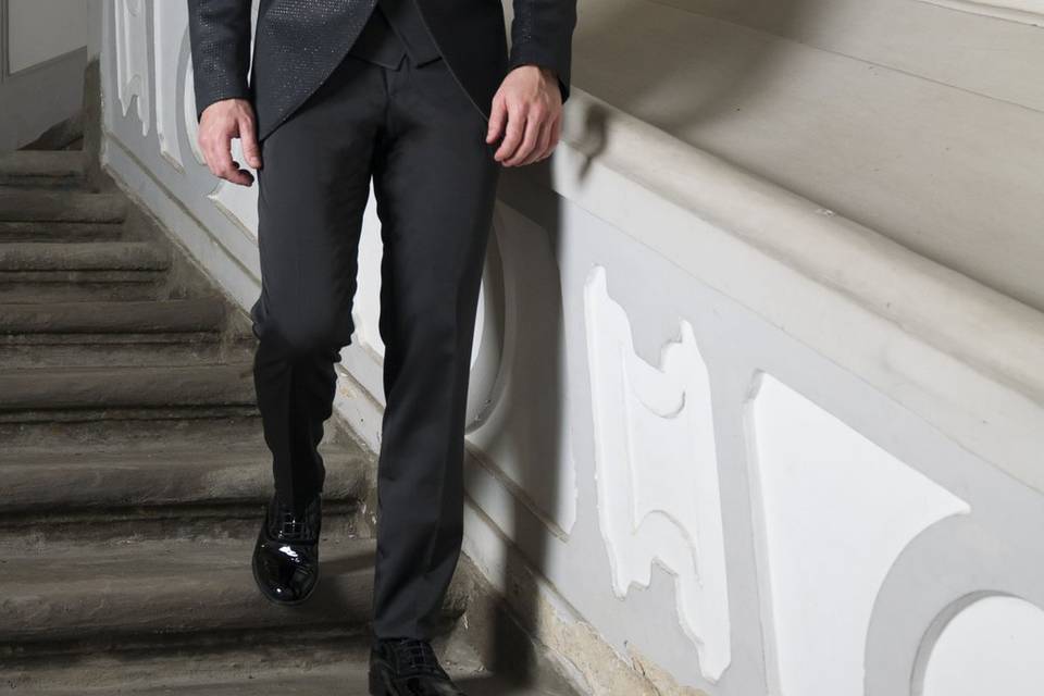 Smoking homme noir 3 pieces