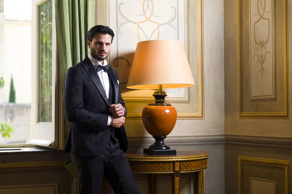 Smoking Noir Mariage Chic