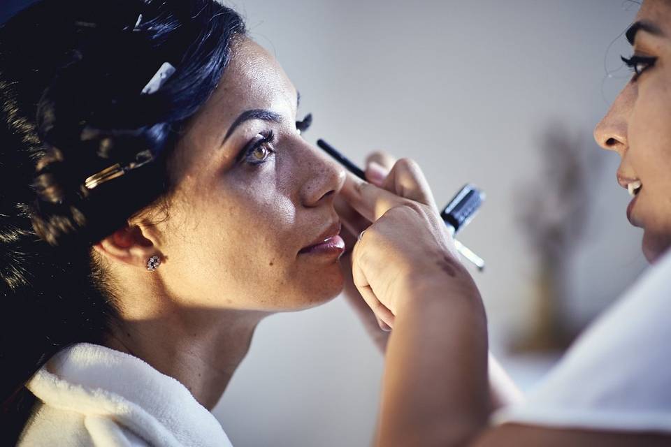 Séance maquillage