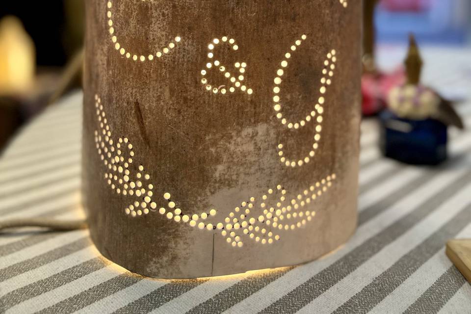Initiales des Mariés brut