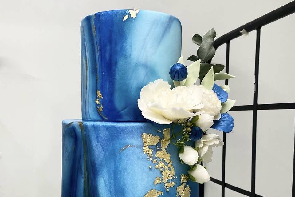 Bleu marbré