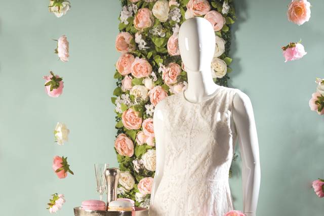Mannequin d'ambiance rose pâle