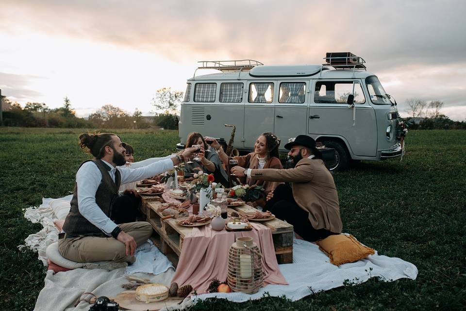 Combi vw mariage