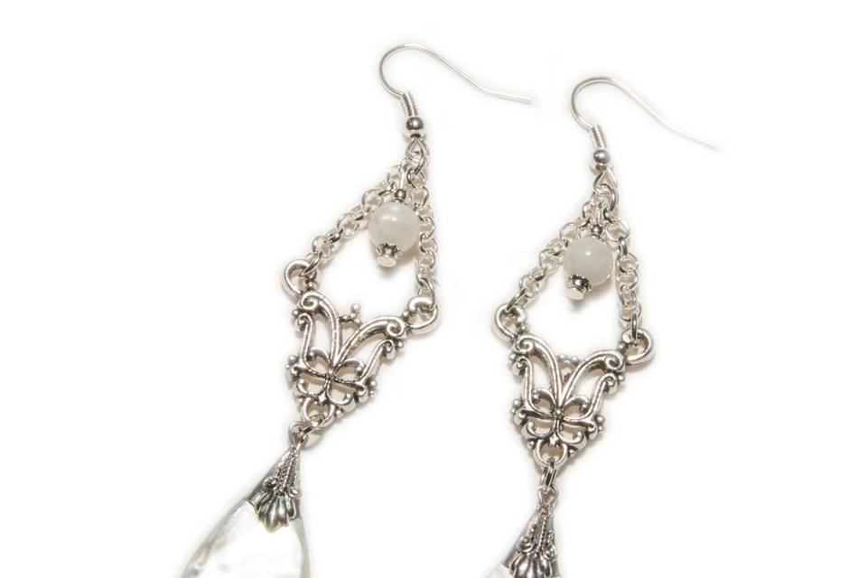 Boucles d'oreille nacre