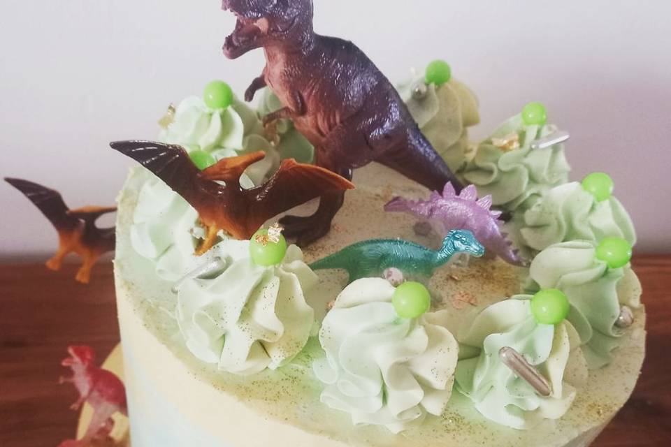 Cake design dinosaure.