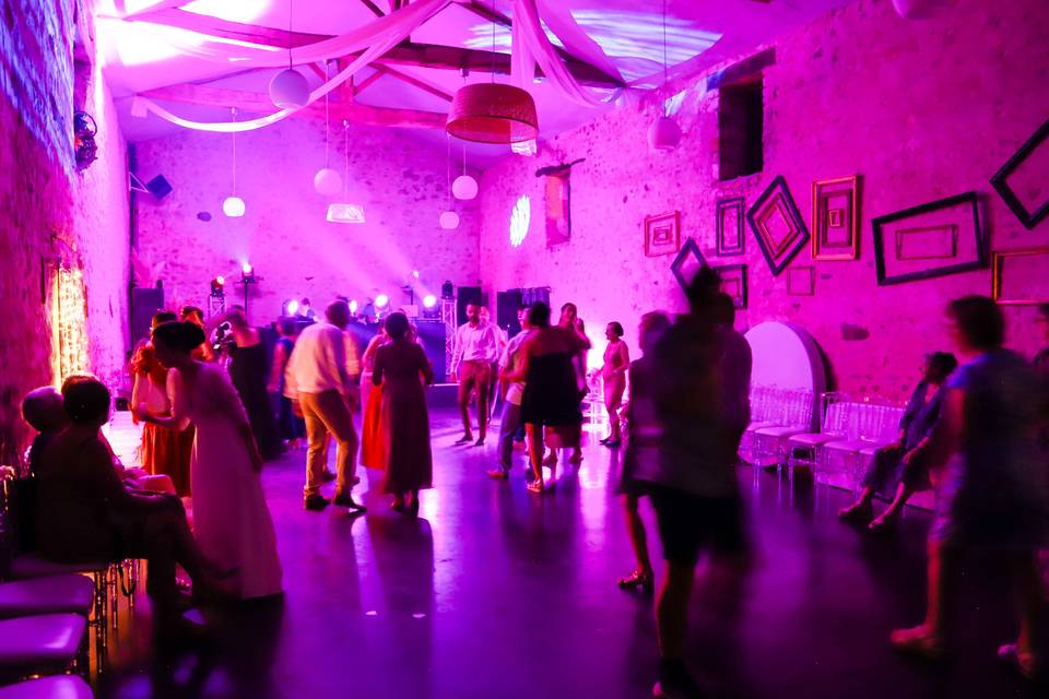 Piste de danse rose