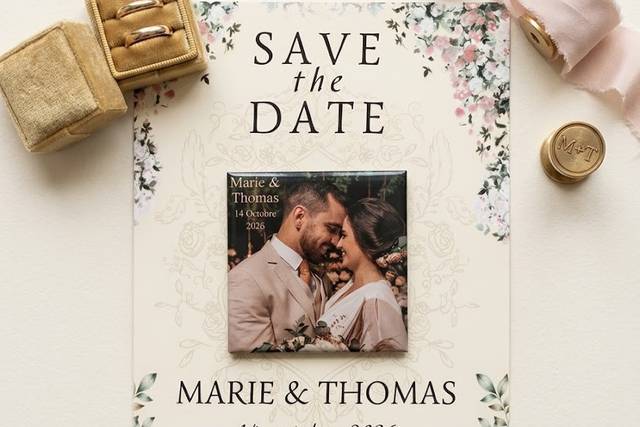 Save the date carré