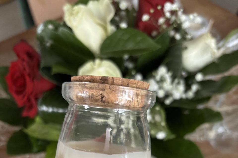 Bougie pot verre