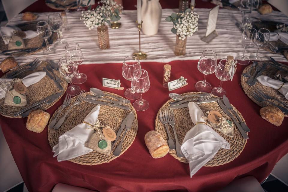 Décoration de table mariage