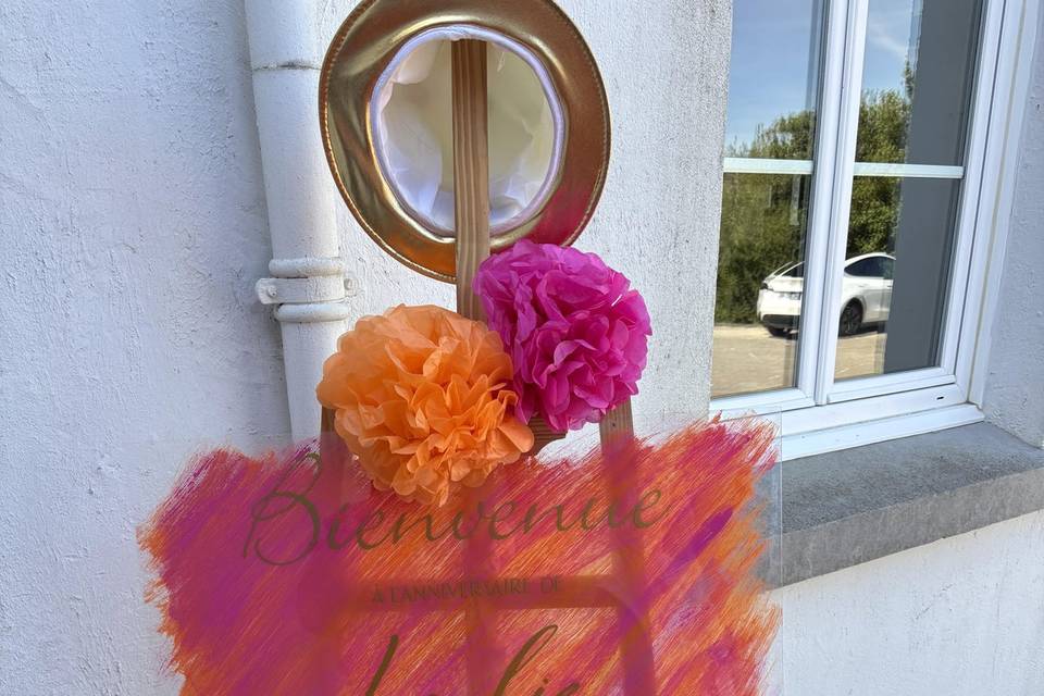 Panneau de bienvenue
