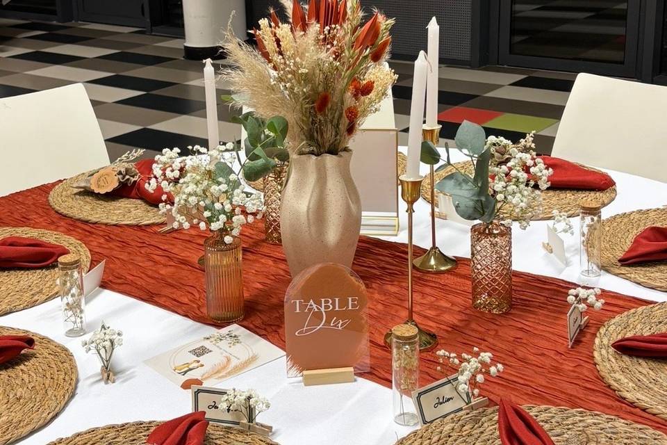 Décoration de table mariage
