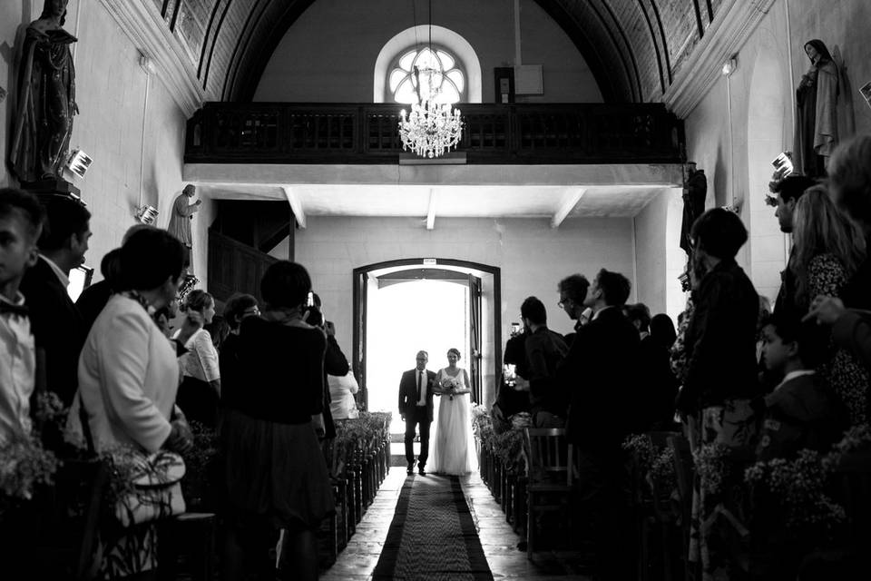 Entrée à l'église