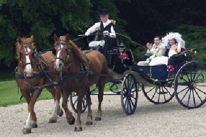 Mariage en calèche