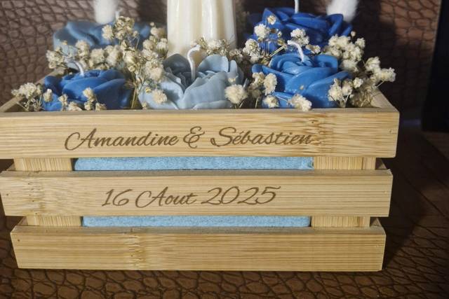 Cagette mariage avec gravure