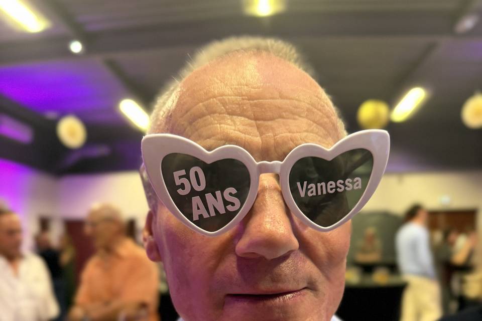 Lunettes cœur personnalisées