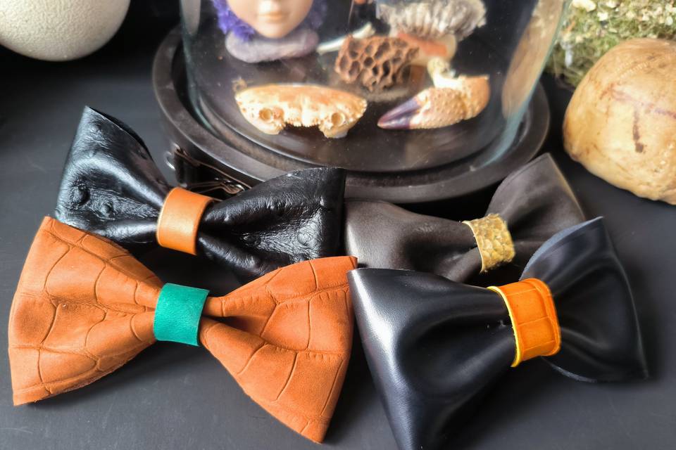 Nœud papillon en cuir personna