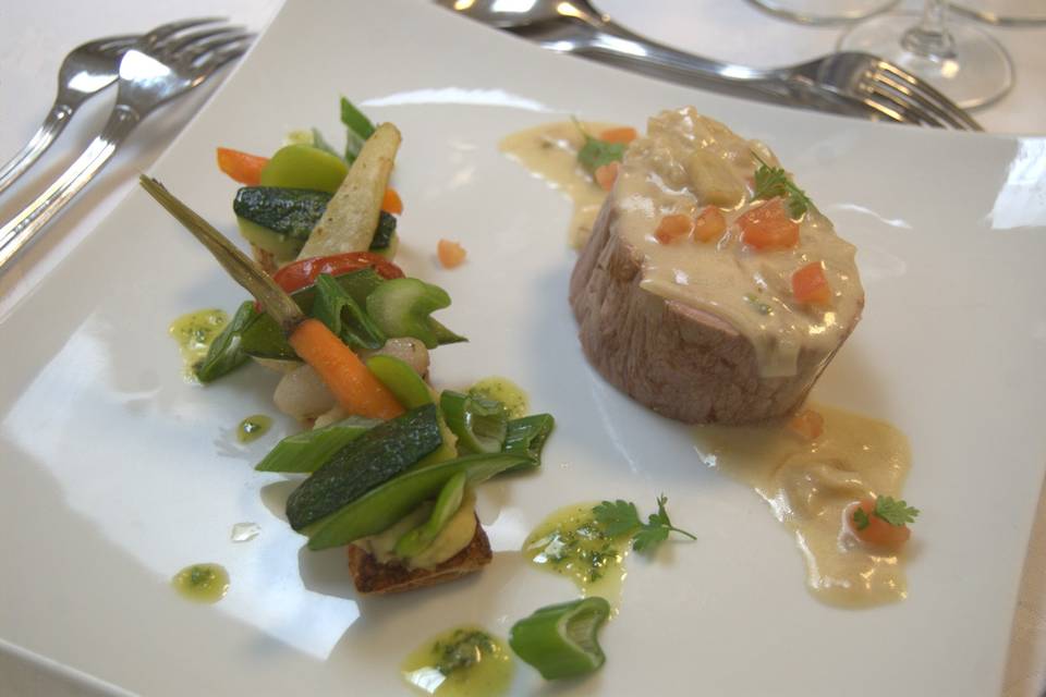 Dos de veau aux parfums d'été