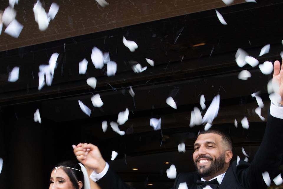 Confettis mairie mariage