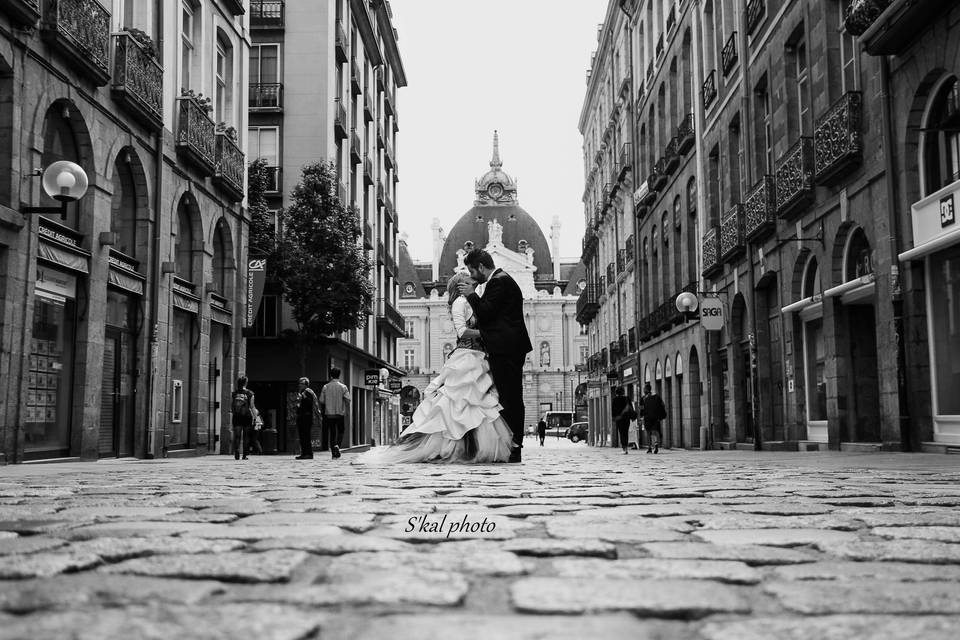 Photo couple à Rennes