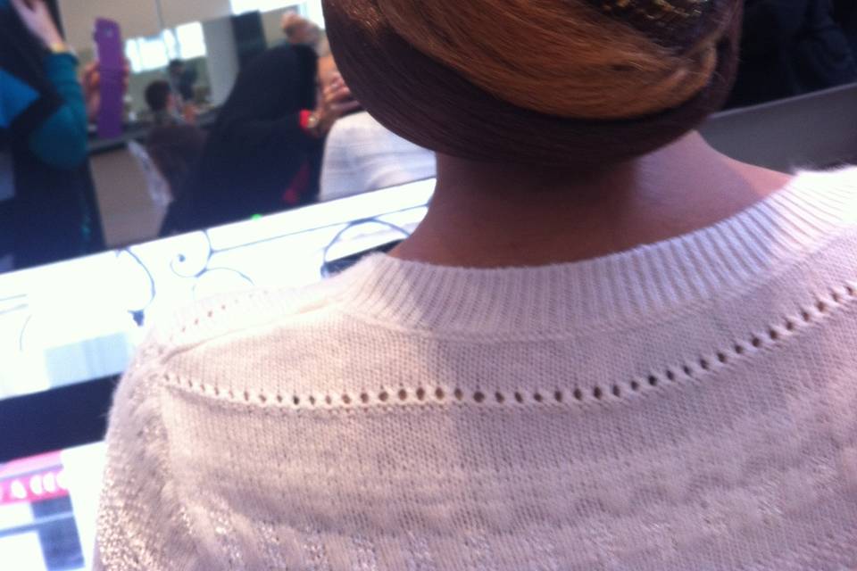 Chignon couture pour evenement