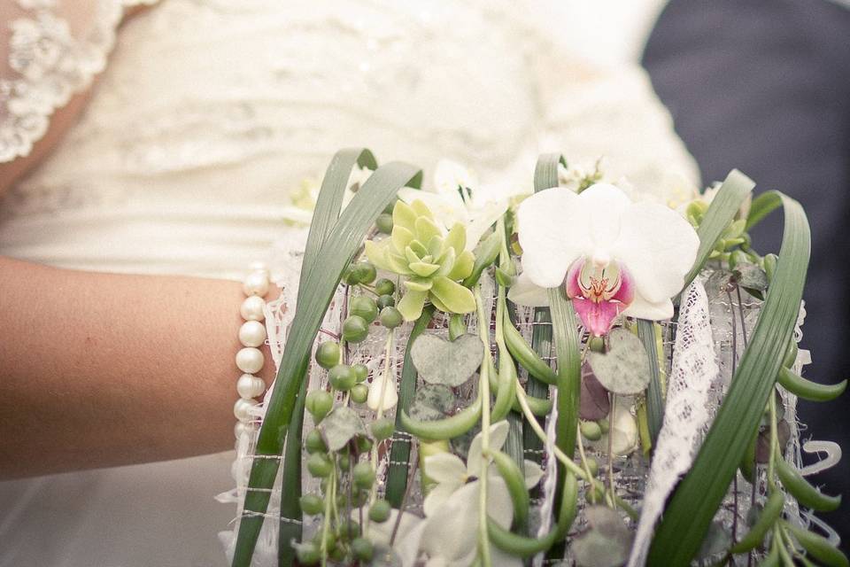 Bouquet manchon de mariée