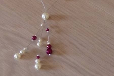 Collier mariage bordeaux