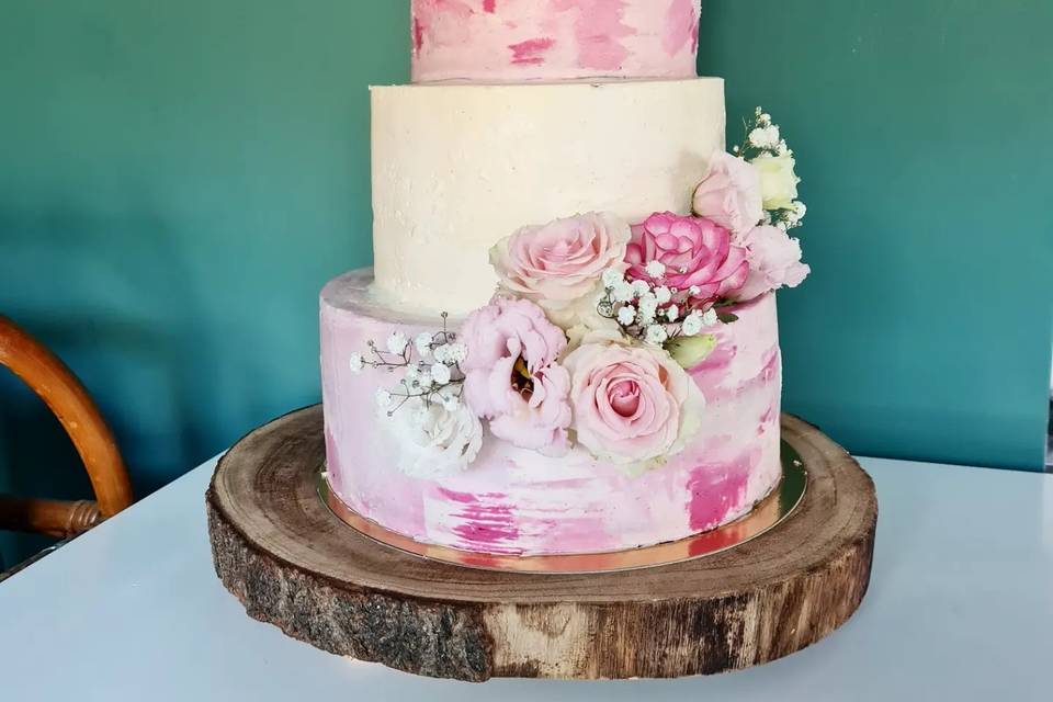 Pointe de rose layer cake