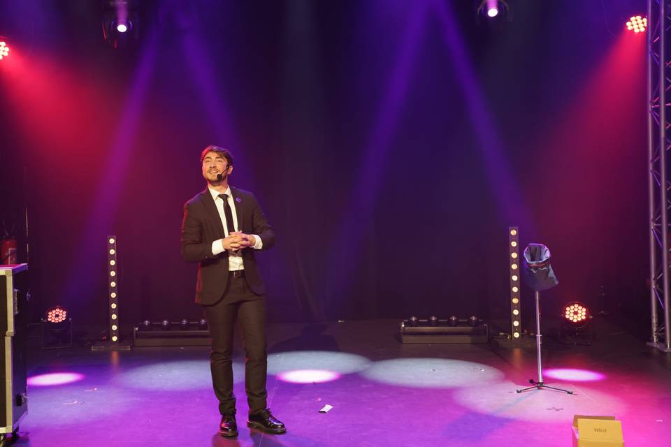On stage