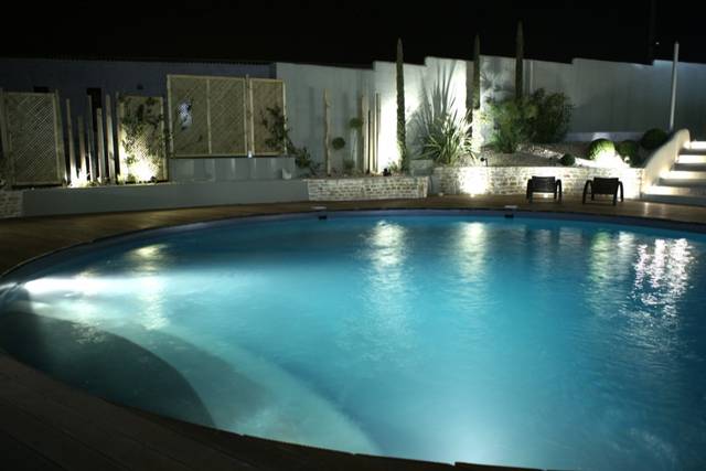 Piscine le soir