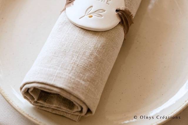 Rond de serviette personnalisé