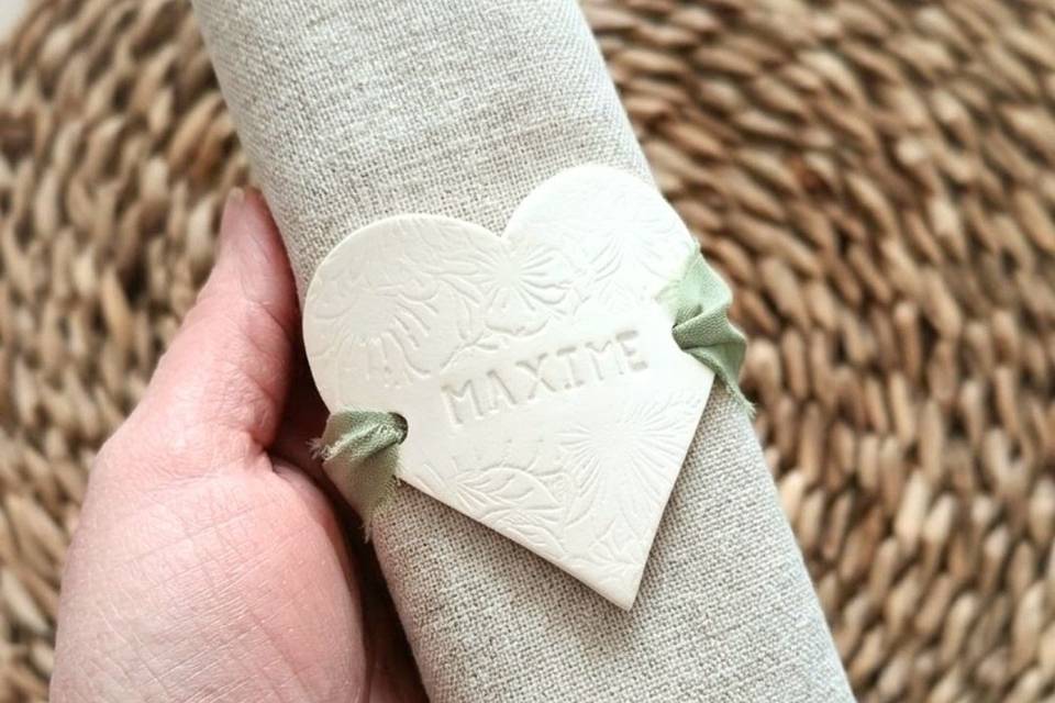 Rond de serviette personnalisé