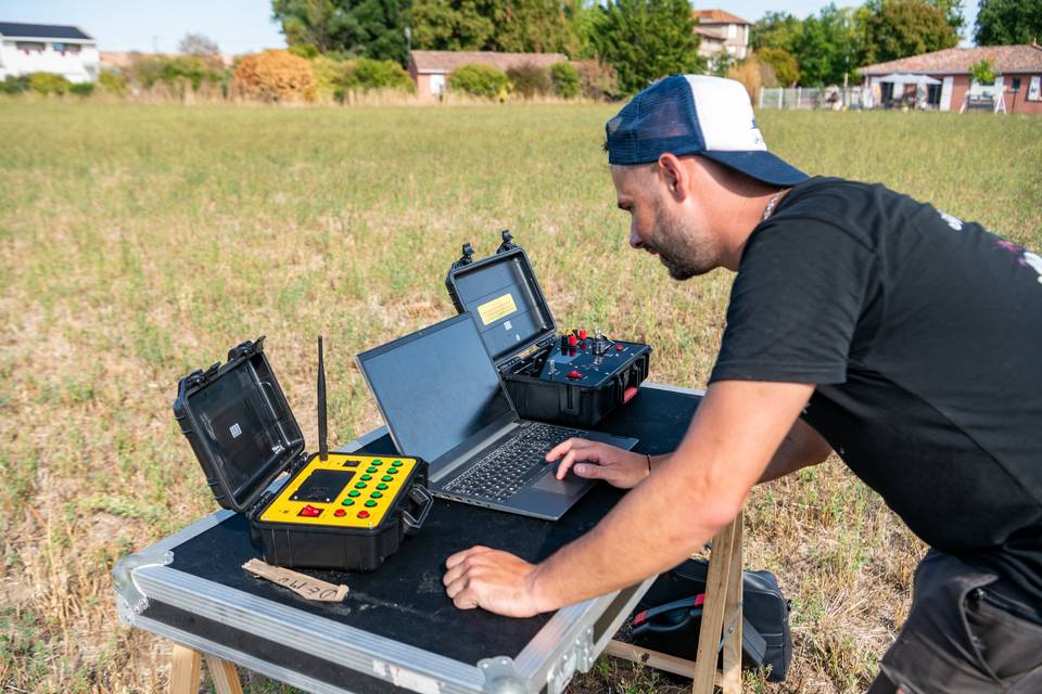 Programmateur avec ordinateur portable