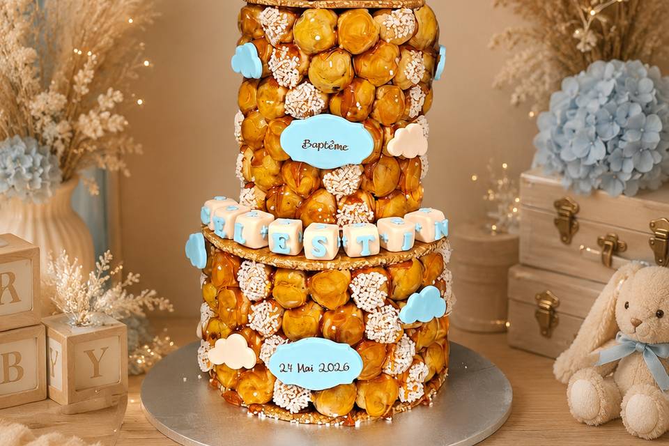 Croquembouche de baptême