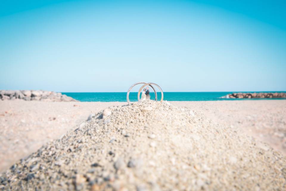 Couple à la plage