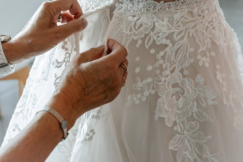 Préparation de la mariée