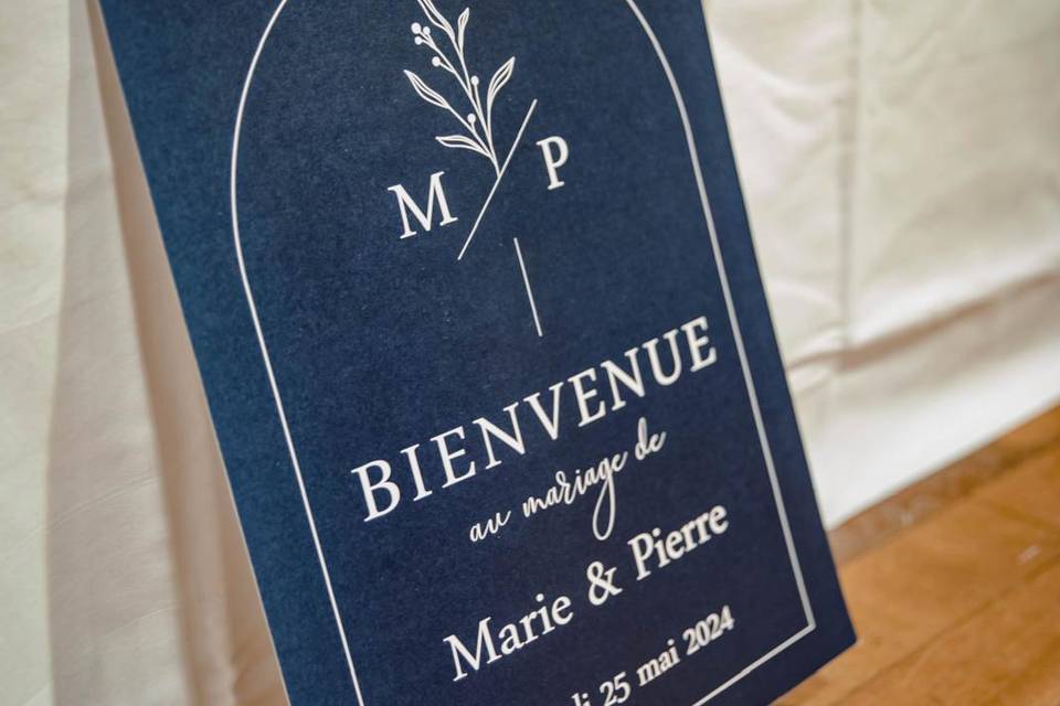 Affiche mariage 30x40