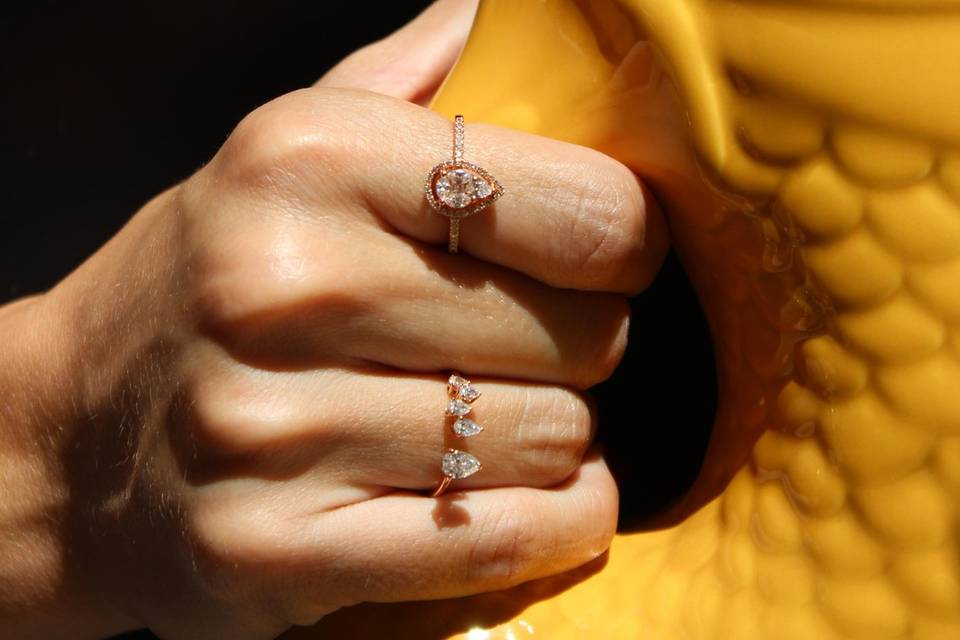 Or Rose et diamant