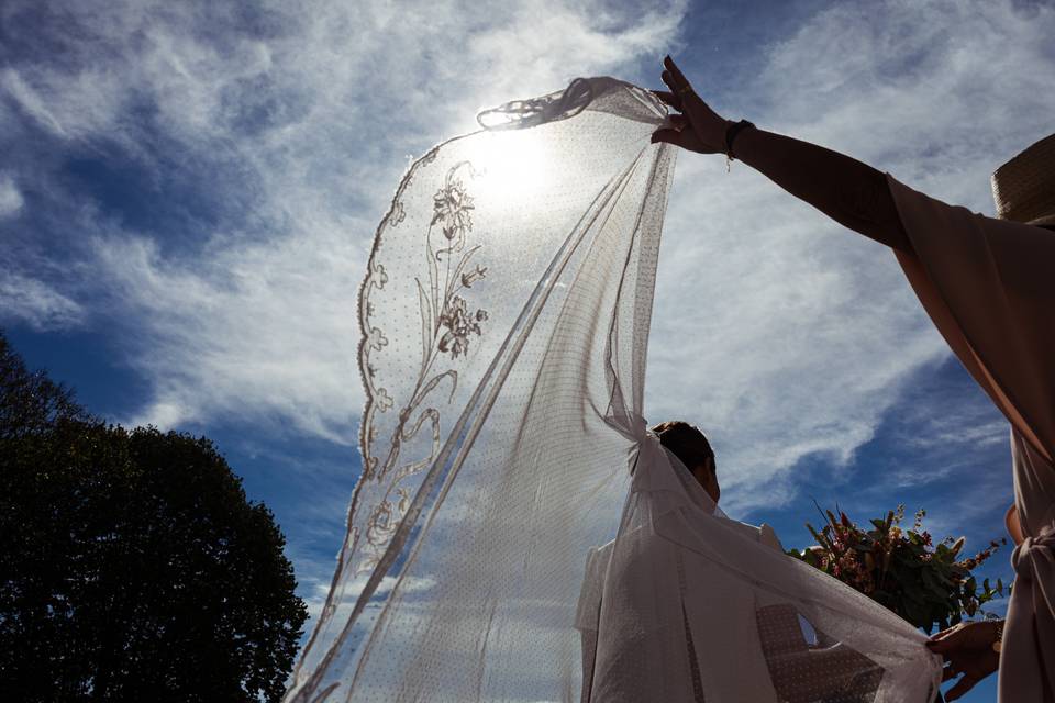 Le voile au soleil de Biscay