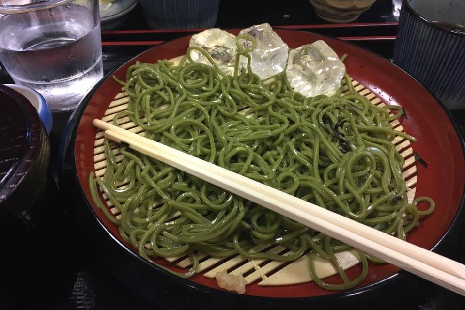 Soba au thé vert